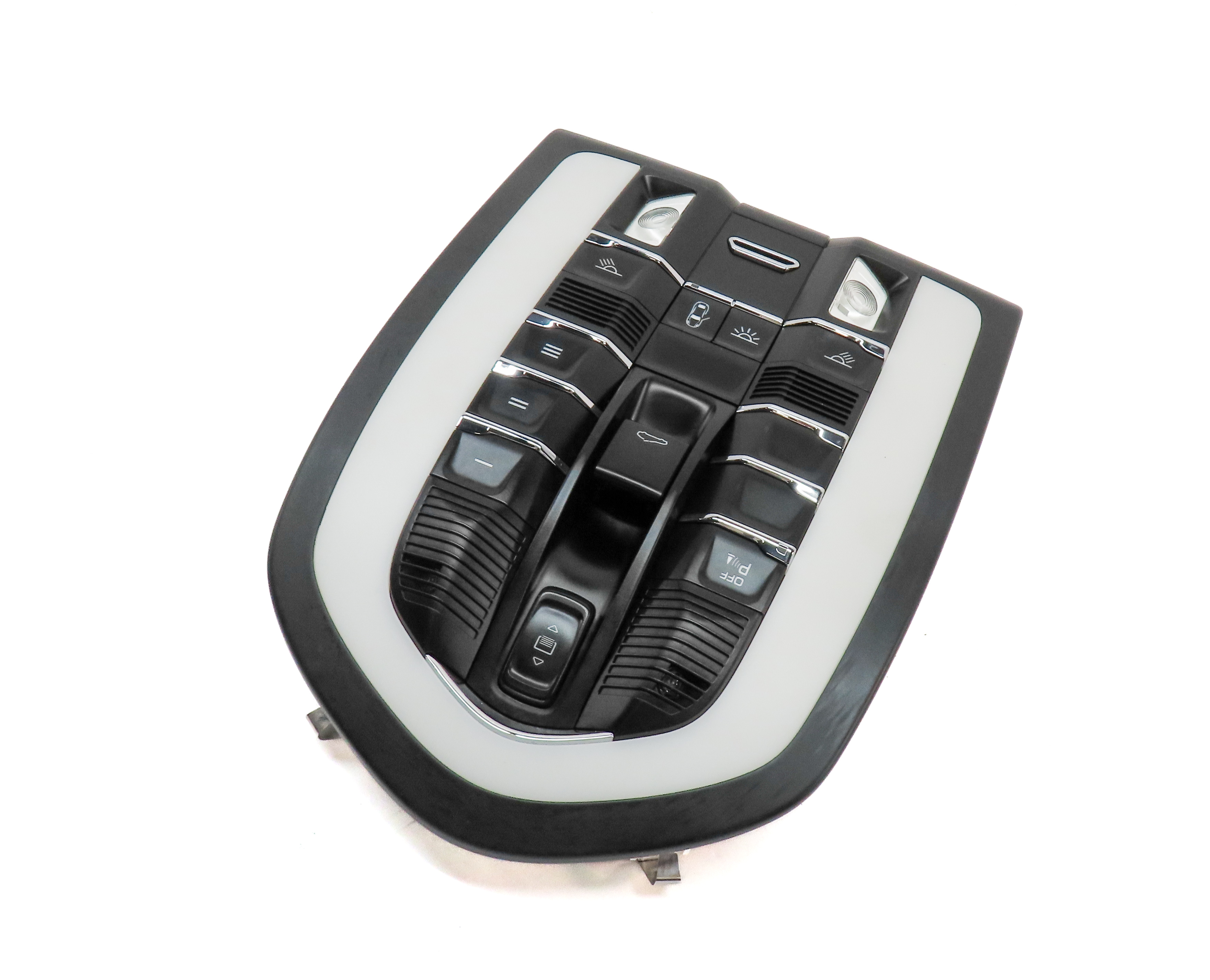 2016 PORSCHE MACAN (95B) FRONT DOMELIGHT COURTESY DOME MAP LIGHT LAMP (BLACK) — exact item pictured